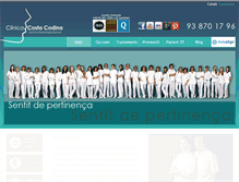 Tablet Screenshot of clinicacostacodina.com